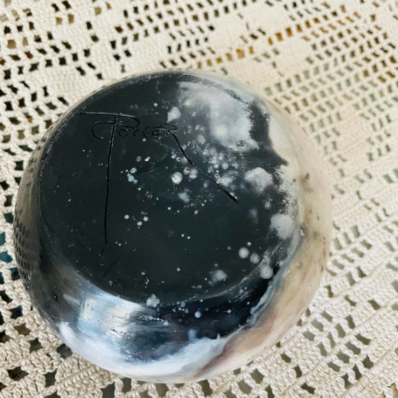 Vintage PorCer Studio Art Pottery Vase Planter Small Signed - Picture 2 of 10